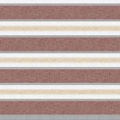 Rustic Red &amp; Beige Striped Oilcloth