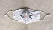 100% Cotton Kids Face Mask Cat