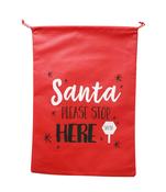 Santa Stop Here Christmas Sack 70x48cm