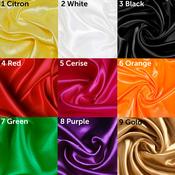 Assorted Silky Satin Fabric-White