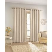Savoy Blackout Eyelet Curtains Cream image