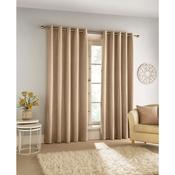 Savoy Blackout Eyelet Curtains Sand
