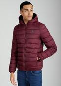 Lightweight Hooded Padded Burgundy Jacket by Santa Barbara Polo &amp; Racquet Club-Small