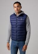 Lightweight Zip Through Padded Navy Gilet by Santa Barbara Polo &amp; Racquet Club-Small