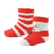 Christmas 2 Pack Socks Santa Red Stripe image