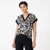 Women's Sleeveless Blouse Black &amp; White image