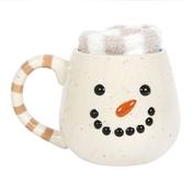 Ceramic Christmas Snowman Mug &amp; Stock Set