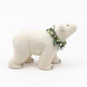 Polar Bear with Wreath