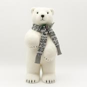 Standing Polar Bear with Scarf