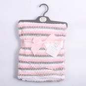 Soft Touch Knit Style Blanket Pink image
