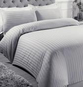 100% Cotton 200 Thread Count Extra Deep Fitted Sheet Silver - 40cm