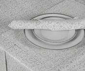 Season Cheer White &amp; Silver Napkins 4 Pack 