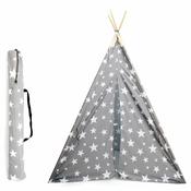 Kids Tepee Tent Grey Stars - Last One image