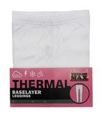 Girls White Thermal Long Jane Leggings