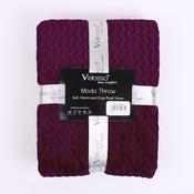 Throw Moda Plush 127x152cm Aubergine