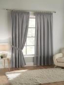 Tobago Lined Tape Top Curtain Pair Grey image