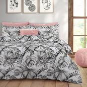 Tropical Leaf Duvet Set Duvet Set Grey