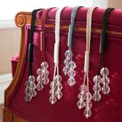 Tsar Beaded Tieback by Alan Symonds-Black image