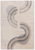 Viva Geometric Wavy Pattern Multi-Colour Rug-160x220cm