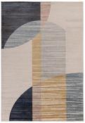 Viva Geometric Blocks Design Multi-Colour Rug-160x220cm