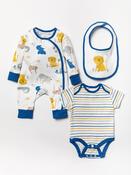 Baby Boys Blue Animal 3 Piece Set