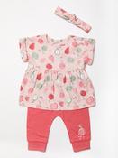 Baby Fruits 100% Cotton 3 Piece Set with Headband