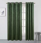 Waves Thermal Triple Weave Curtains Eyelet Olive-46x54" (117x137cm) 