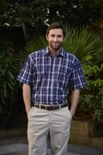 Whitby Check Short Sleeve Shirt Navy by Champion image