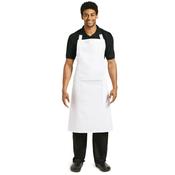 White Bib Apron with Pocket 103-004 image