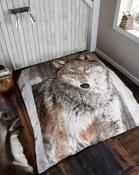 Photographic Wolf Throw - 150x200cm