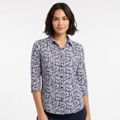 Women's 3/4 Sleeve Cotton Blouse Dotty image