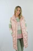 Women's Pink Gilet Long by Jessica Graaf-Small