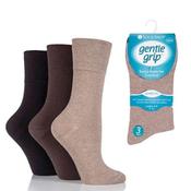 Gentle Grip 3 Pack Womens Diabetic Socks image