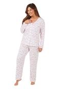 Women's Spot Pyjamas Pink-8-10