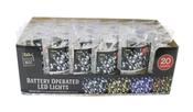 20 White LED Lights - Battery Operated