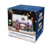 Flashing Icicle Christmas House