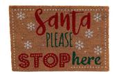 Santa Stop Here Doormat 60x40cm