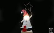 Santa with LED Nose Christmas Decoration