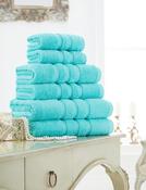Zero Twist 100% Cotton Towel - Aqua