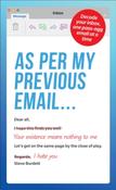 As Per My Previous Email... Decode Your Inbox, One Pass-Agg Message At A Time by Steve Burdett image