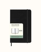 *50% OFF SALE* Moleskine 2026 12 Month Weekly Pocket Hardcover Diary - Black