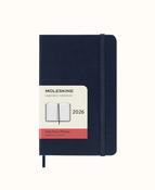 *50% OFF SALE* Moleskine 2026 12 Month Daily Pocket Hardcover Diary - Sapphire Blue