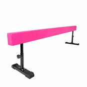Premier Gymnastics 8 Foot Adjustable Balance Beam-Pink-PRE ORDER image