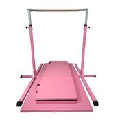 Gymnastics High Bar and Mat Set Pink 190cm-PRE ORDER image