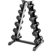 Hex Dumbbells 10kg-22.5kg Set &amp;amp; Storage Rack image