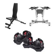 40kg Adjustable Dumbell Bench Bundle image