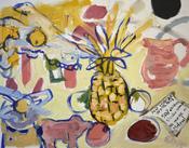  Hamilton Gallery Pink Pig Moneybox with Pineapple  - Elizabeth Cope