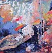  Hamilton Gallery | Sara Cunningham Bell Artist | Oil on Board |  'He Who Lives in Life, Life-bringing..." |  image