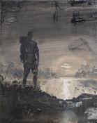  Hamilton Gallery Smith, David - 'Hiker, Lake, Moonrise'