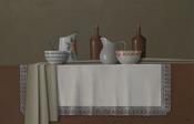  Hamilton Gallery Mooney, Trudie - 'Browns and Greens ( Wide Lace Cloth)' image